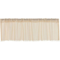 Thumbnail for Tobacco Cloth Natural Valance Fringed Curtain 16x60 VHC Brands - The Fox Decor