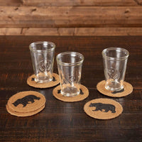 Thumbnail for Wyatt Stenciled Bear Jute Coaster Set of 6 VHC Brands - The Fox Decor