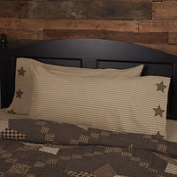 Thumbnail for Farmhouse Star King Pillow Case w/Applique Star Set of 2 21x40