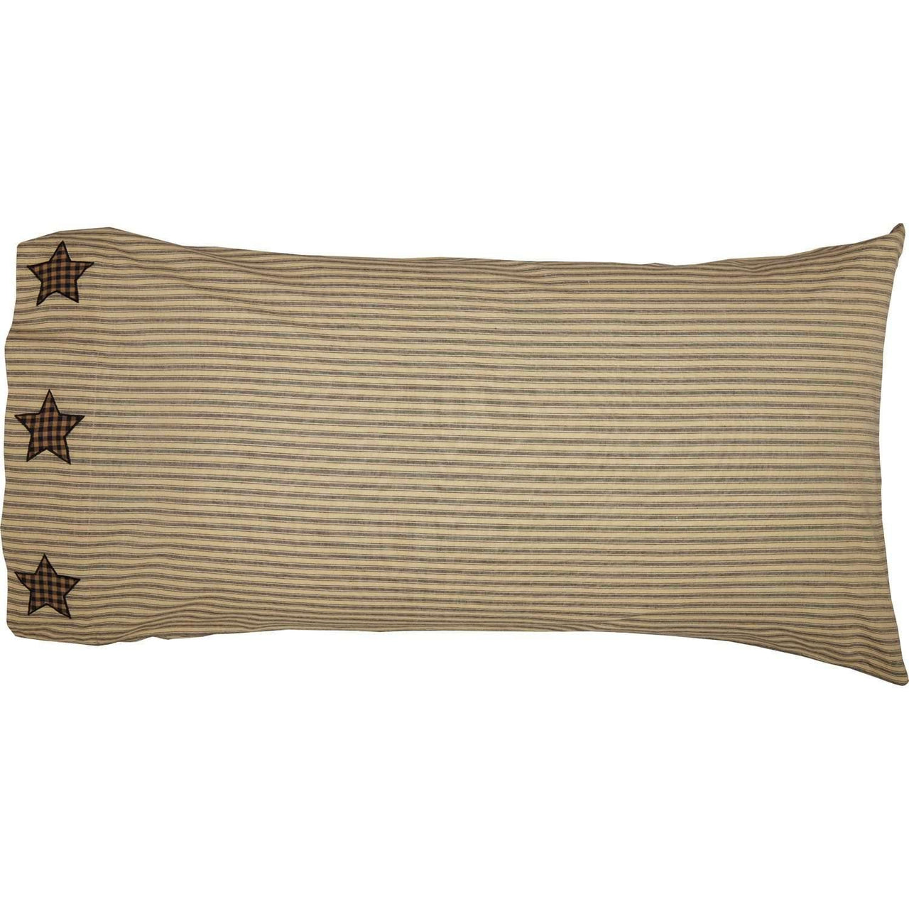 Farmhouse Star King Pillow Case w/Applique Star Set of 2 21x40 VHC Brands - The Fox Decor