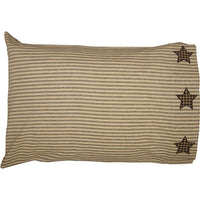 Thumbnail for Farmhouse Star Standard Pillow Case w/Applique Star Set of 2 21x30 VHC Brands - The Fox Decor