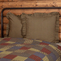 Cedar Ridge Fabric Euro Sham 26x26 VHC Brands - The Fox Decor