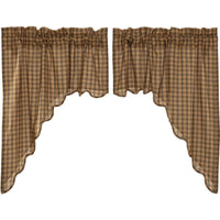 Thumbnail for Cedar Ridge Swag Scalloped Curtain Set of 2 36x36x16 VHC Brands - The Fox Decor