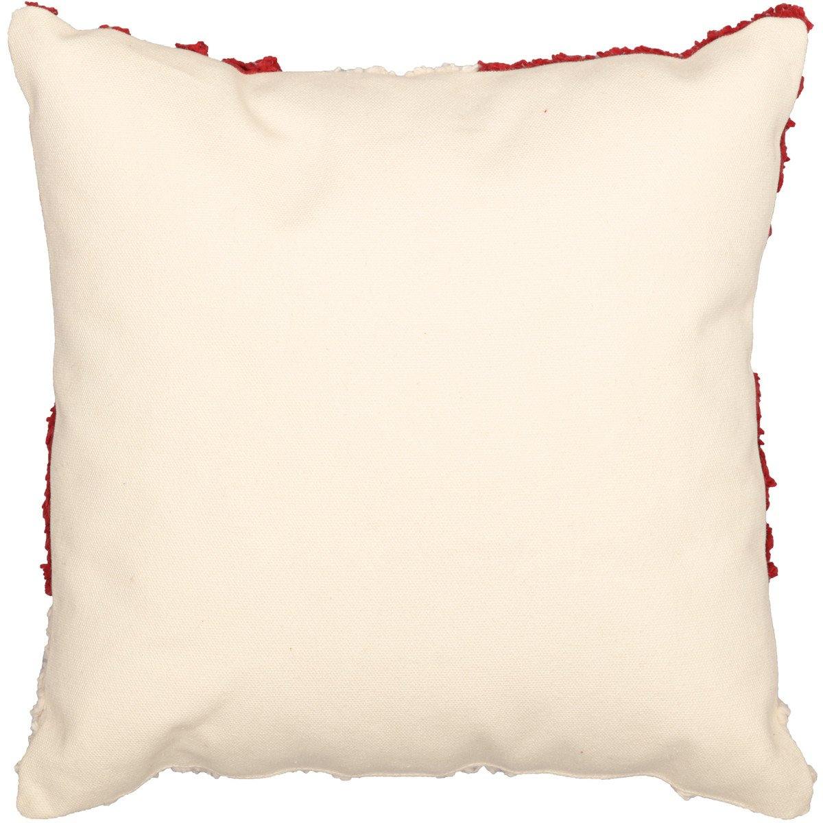 Chenille Christmas Santa Suit Pillow 12"x12" - The Fox Decor