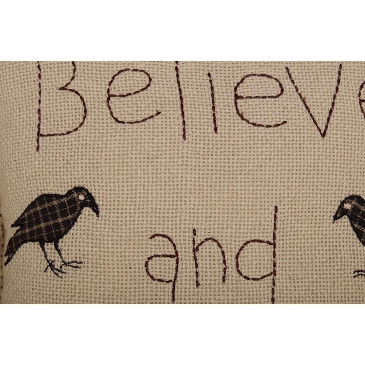 Kettle Grove Believe and Receive Pillow 12x12 VHC Brands zoom