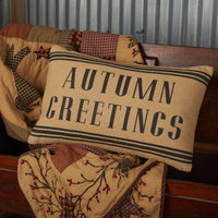 Thumbnail for Heritage Farms Autumn Greetings Pillow 14x22 VHC Brands