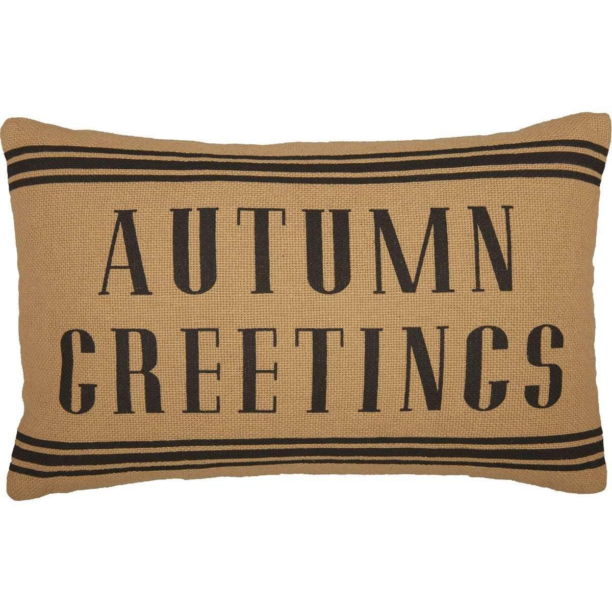 Heritage Farms Autumn Greetings Pillow 14x22 VHC Brands