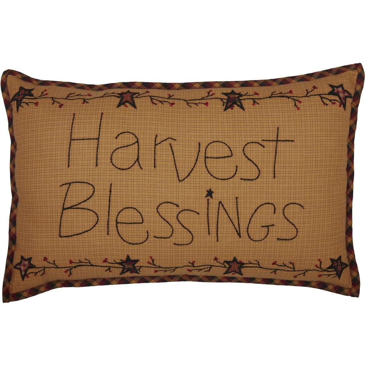 HERITAGE FARMS HARVEST BLESSINGS PILLOW 14X22 front