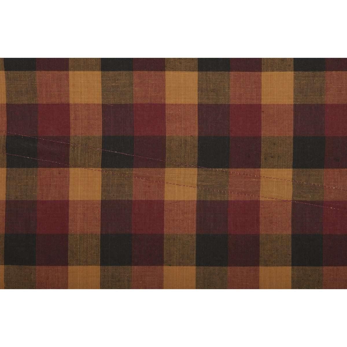 Heritage Farms Primitive Check Prairie Long Panel Set of 2 84x36x18 VHC Brands - The Fox Decor