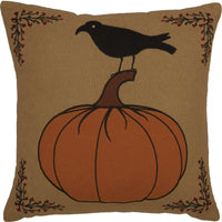 Thumbnail for Heritage Farms Pumpkin and Crow Pillow 18x18 VHC Brands