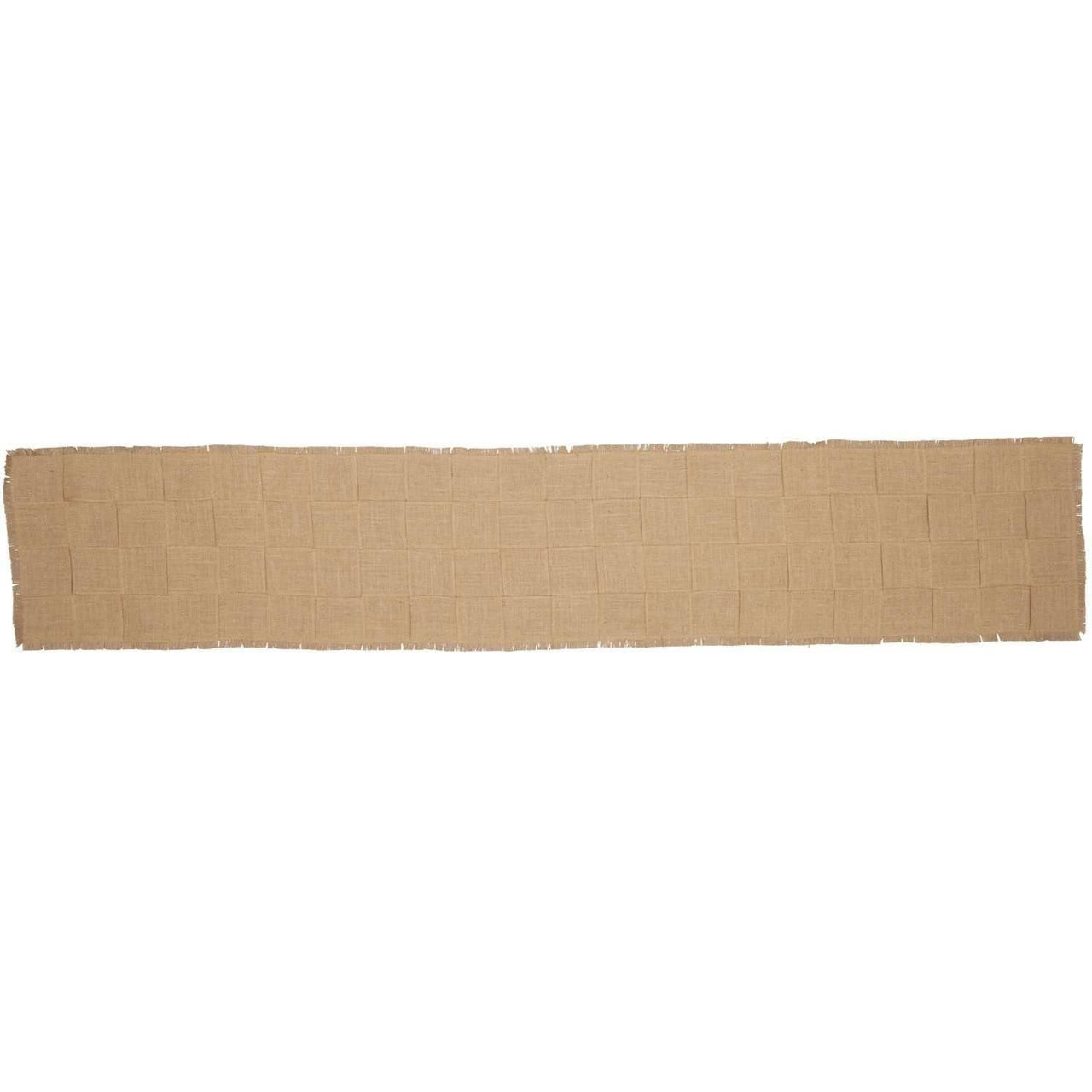 Jute Burlap Natural Basket Weave Runner 13x72 VHC Brands - The Fox Decor