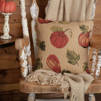 Thumbnail for Jute Burlap Natural Harvest Garden Pillow 18x18 VHC Brands - The Fox Decor