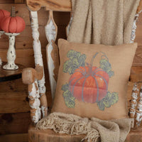 Thumbnail for Jute Burlap Natural Harvest Garden Pumpkin Pillow 18x18 VHC Brands - The Fox Decor