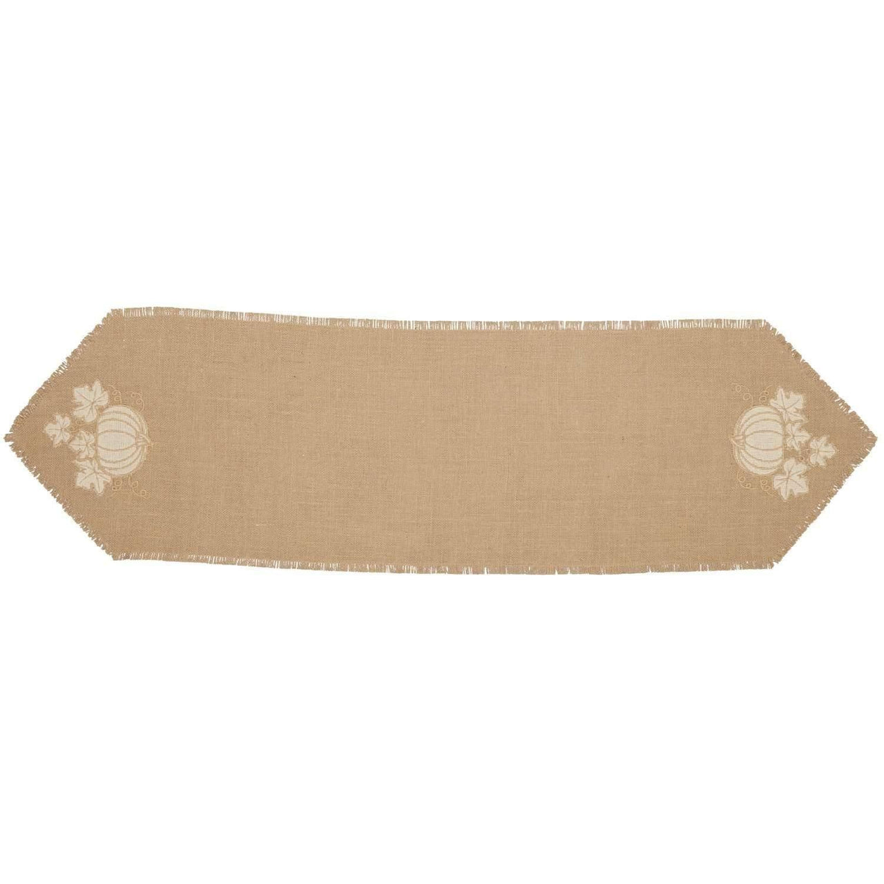 Jute Burlap Natural Pumpkin Runner 13x48 VHC Brands - The Fox Decor