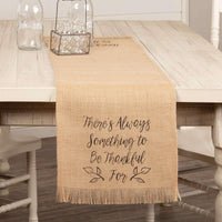 Thumbnail for Jute Burlap Natural Thankful Runner 13x48 VHC Brands - The Fox Decor