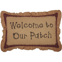 Thumbnail for Landon Welcome to Our Patch Pillow 14x22 VHC Brands front