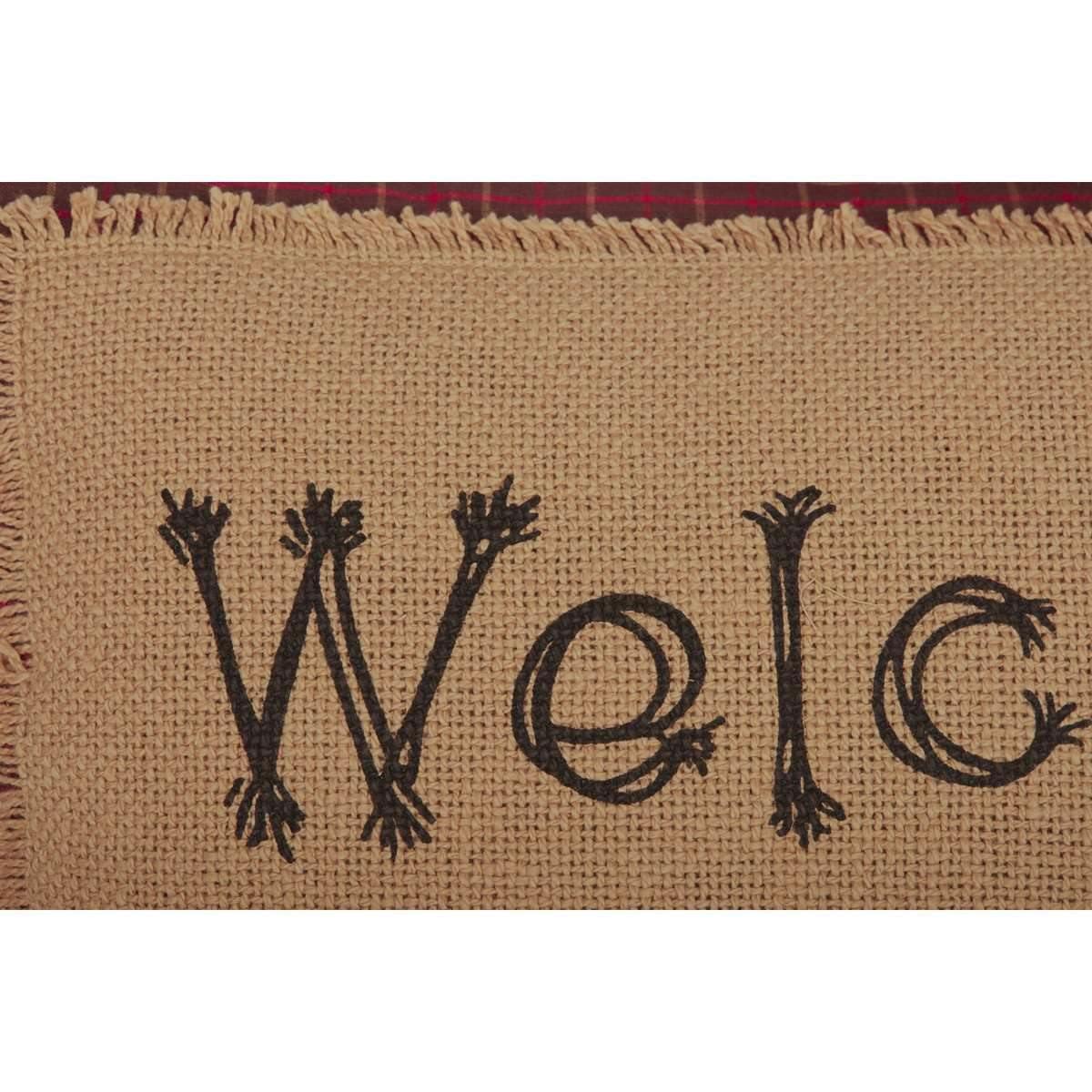 Landon Welcome to Our Patch Pillow 14x22 VHC Brands - The Fox Decor