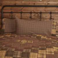 Thumbnail for Prescott King Pillow Case Block Border Set of 2 21x40 VHC Brands - The Fox Decor