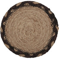 Thumbnail for Sawyer Mill Charcoal Plow Jute Coaster Set of 6 VHC Brands - The Fox Decor