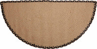 Thumbnail for Sawyer Mill Charcoal Plow Jute Half Circle Rug 16.5