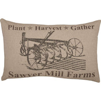 Thumbnail for Sawyer Mill Charcoal Plow Pillow 14x22 front