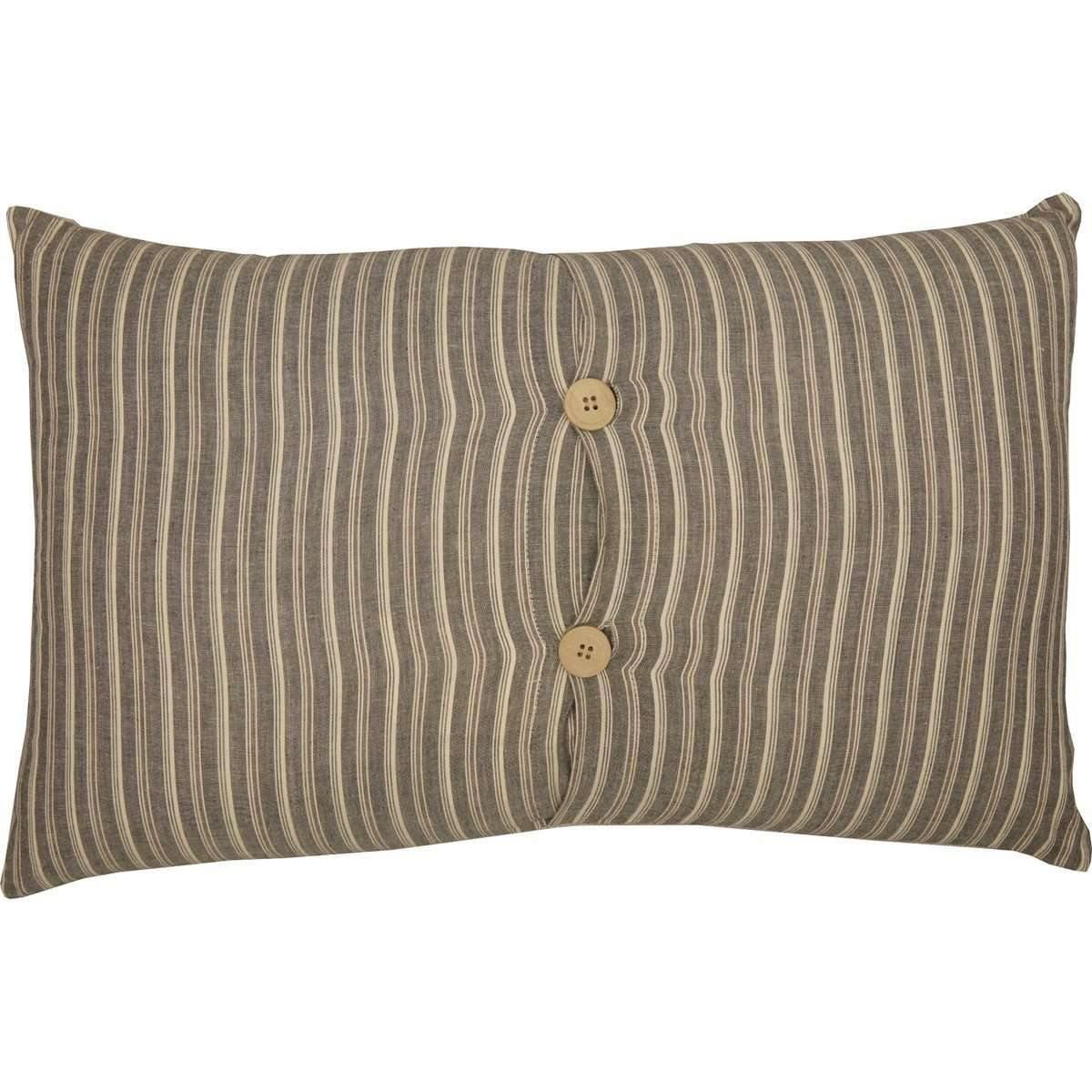 Sawyer Mill Charcoal Plow Pillow 14x22 back