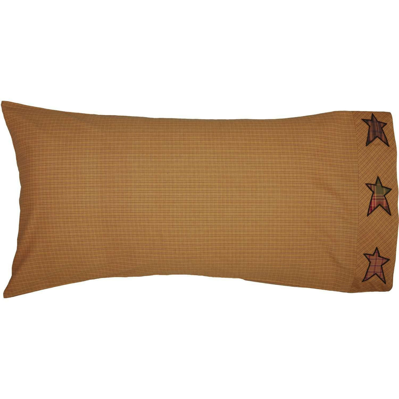 Stratton King Pillow Case w/Applique Star Set of 2 21x40 VHC Brands - The Fox Decor