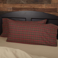 Thumbnail for Tartan Red Plaid King Pillow Case Set of 2 21x40