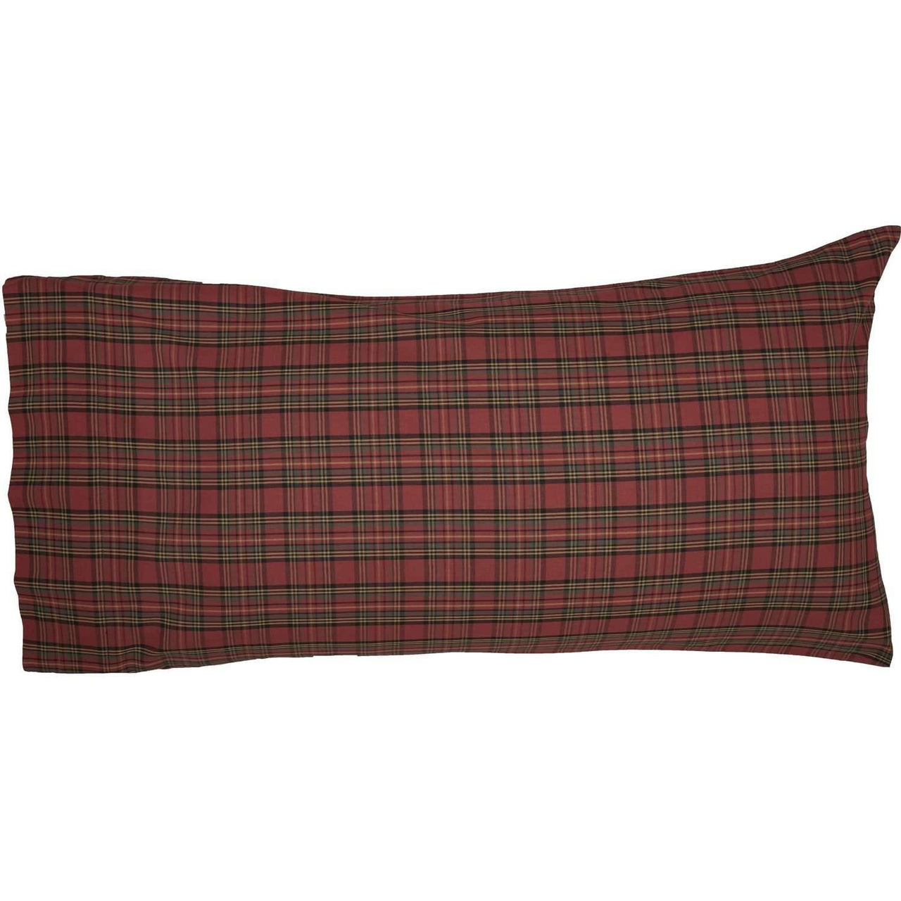 Tartan Red Plaid King Pillow Case Set of 2 21x40 VHC Brands - The Fox Decor
