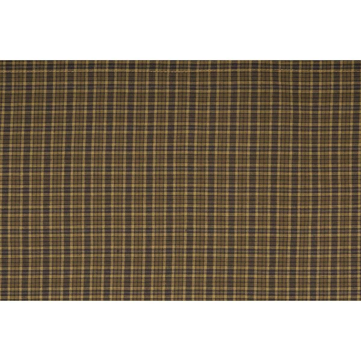 Tea Cabin Green Plaid Valance Curtain 16x60 VHC Brands - The Fox Decor