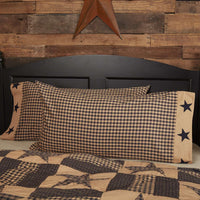 Thumbnail for Teton Star King Pillow Case w/Applique Star Set of 2 21x40