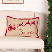 Thumbnail for Burlap Santa Believe Pillow 14