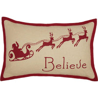 Thumbnail for Burlap Santa Believe Pillow 14