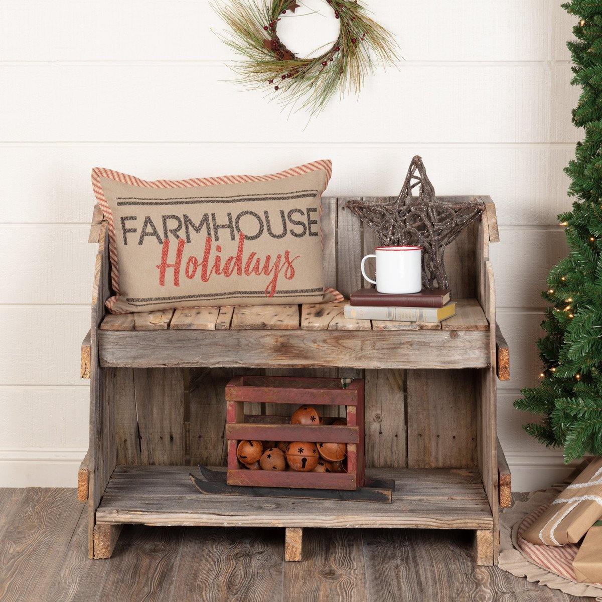 Sawyer Mill Farmhouse Holidays Pillow 14"x22" - The Fox Decor