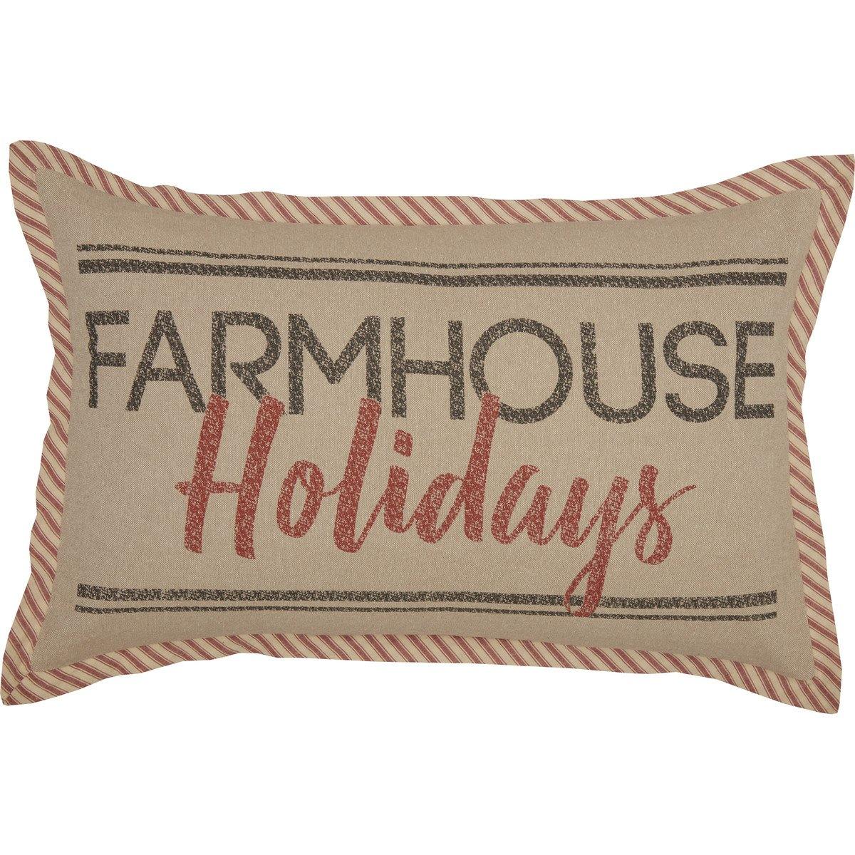 Sawyer Mill Farmhouse Holidays Pillow 14"x22" - The Fox Decor