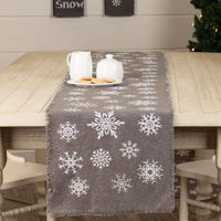 Thumbnail for Snowflake Burlap Grey Runner 13x90 VHC Brands - The Fox Decor