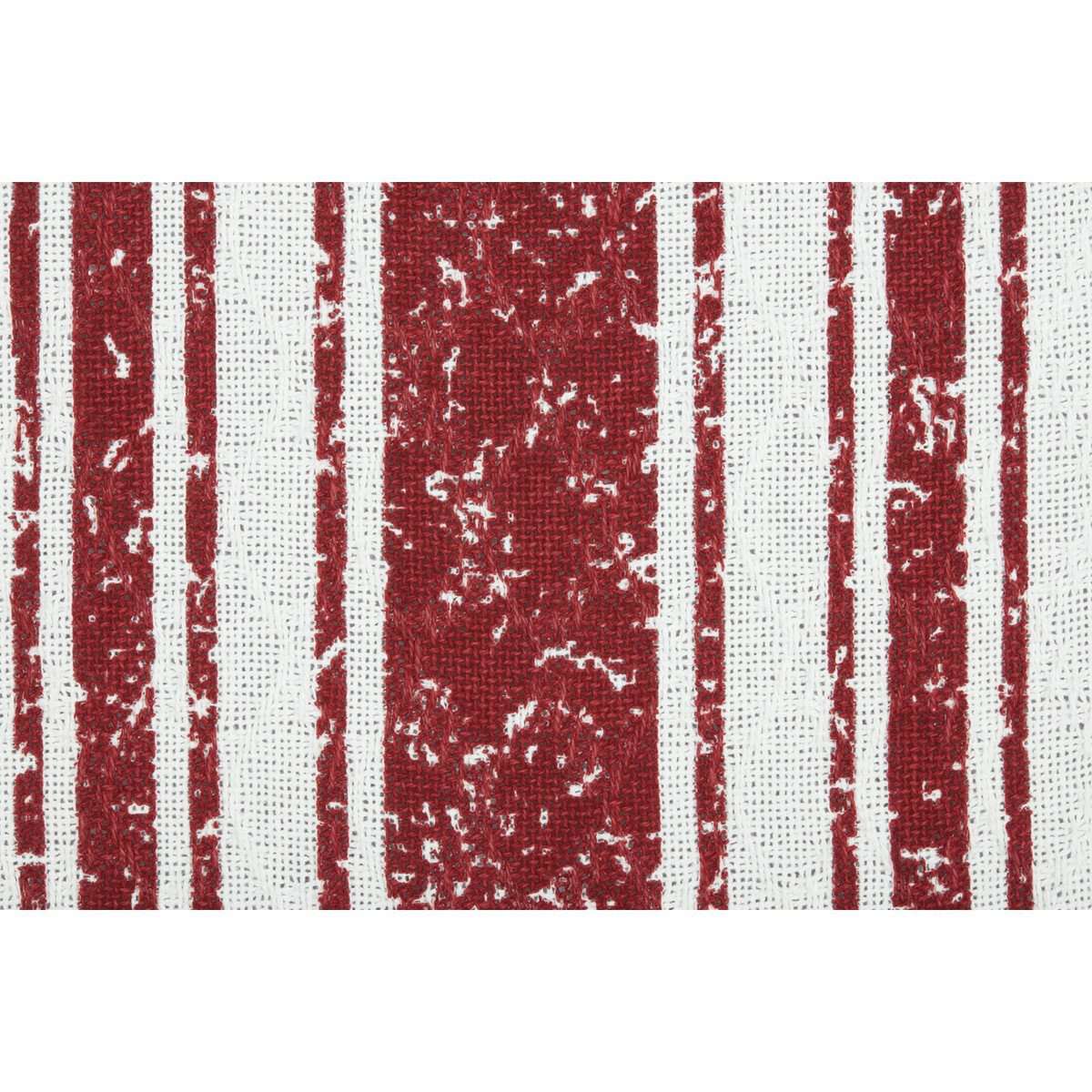 Antique Red Stripe Woven Throw 60" x 50" White, Red VHC Brands - The Fox Decor