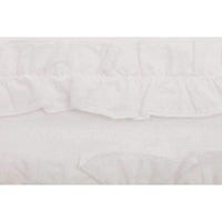 Thumbnail for White Ruffled Sheer Petticoat Prairie Long Panel Set of 2 - The Fox Decor