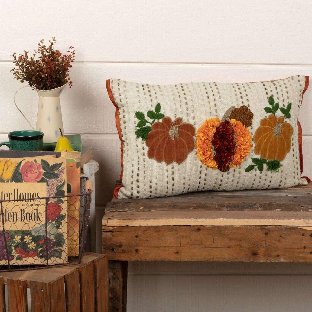 Autumn Pumpkin Patch Pillow 14x22 VHC Brands