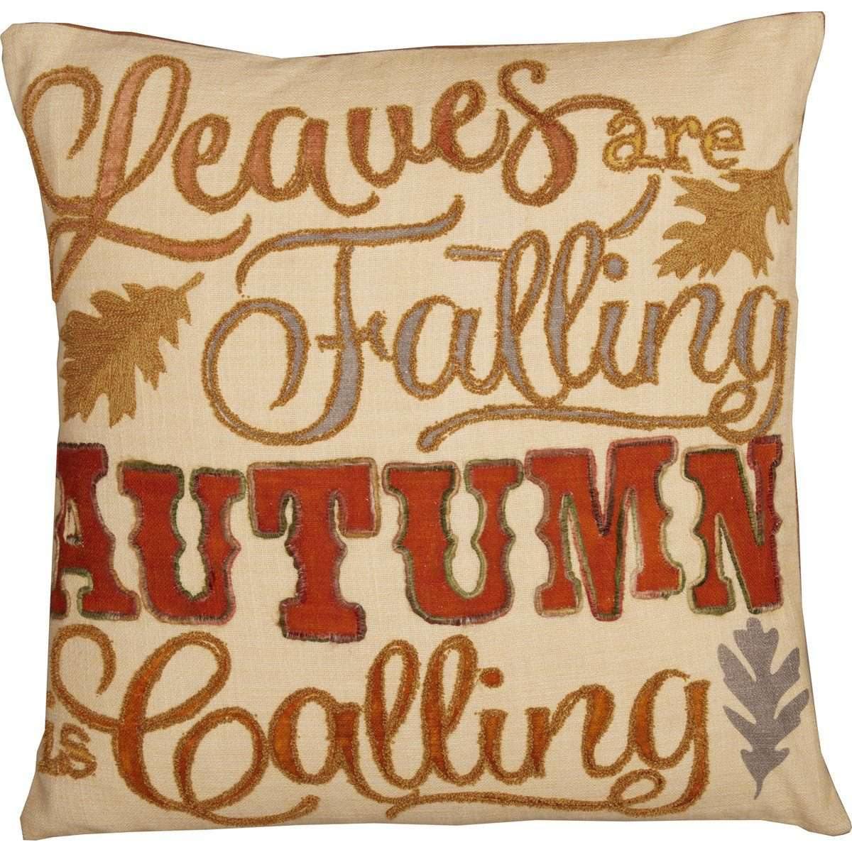 Autumn Calling Pillow 18x18 VHC Brands front