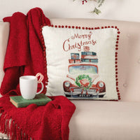 Thumbnail for Merry Christmas Red Truck Pillow 18