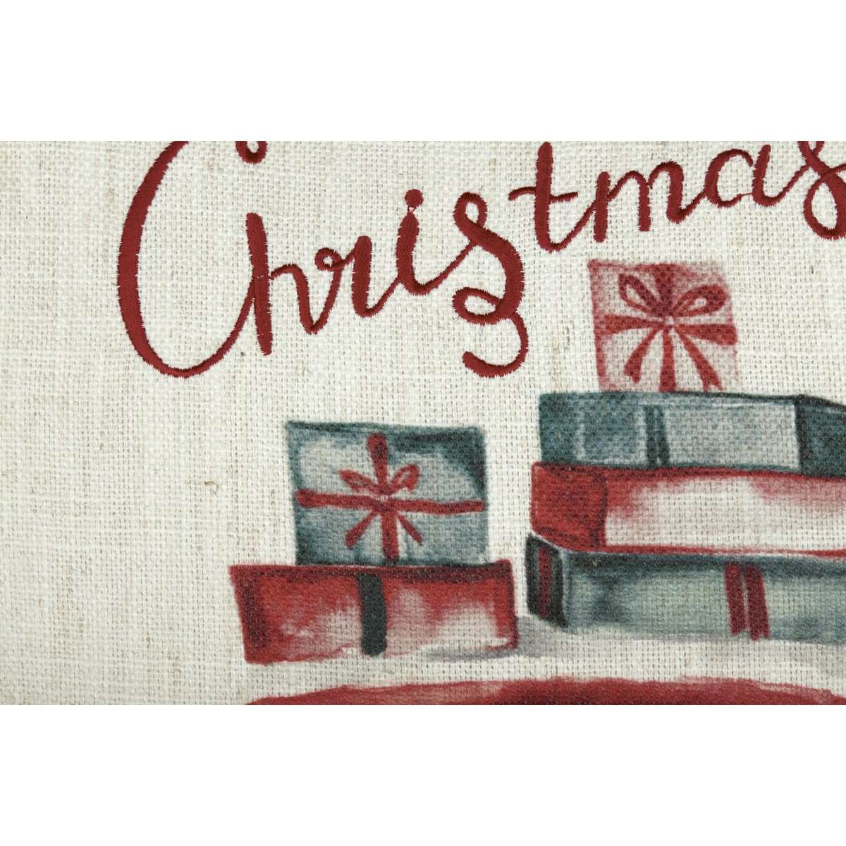 Merry Christmas Red Truck Pillow 18" - The Fox Decor