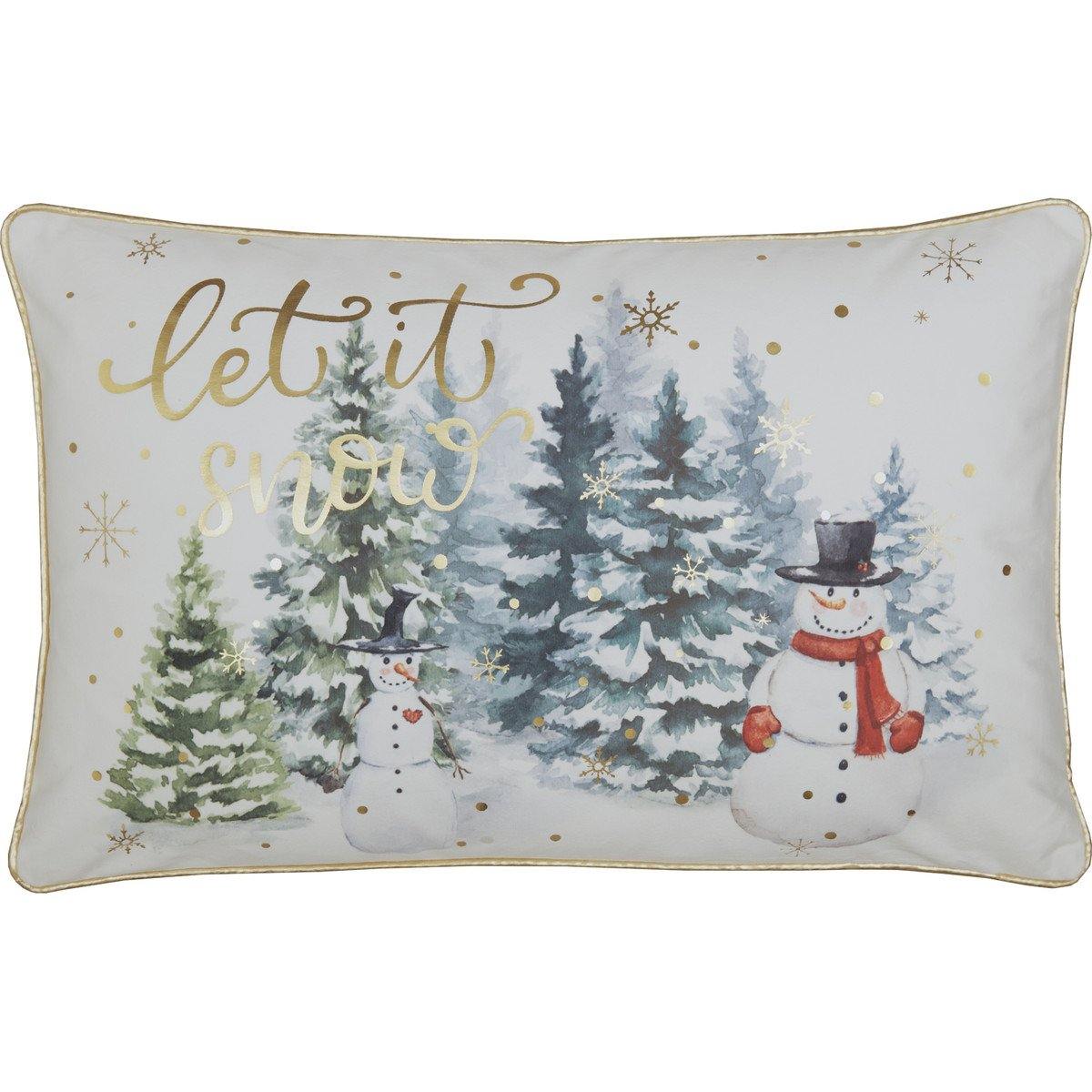 Let It Snow Pillow 14x22 - The Fox Decor