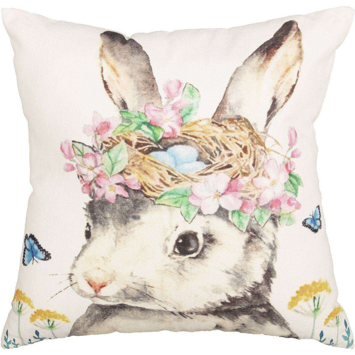 Easter Bunny Whimsy Pillow 18" - The Fox Decor