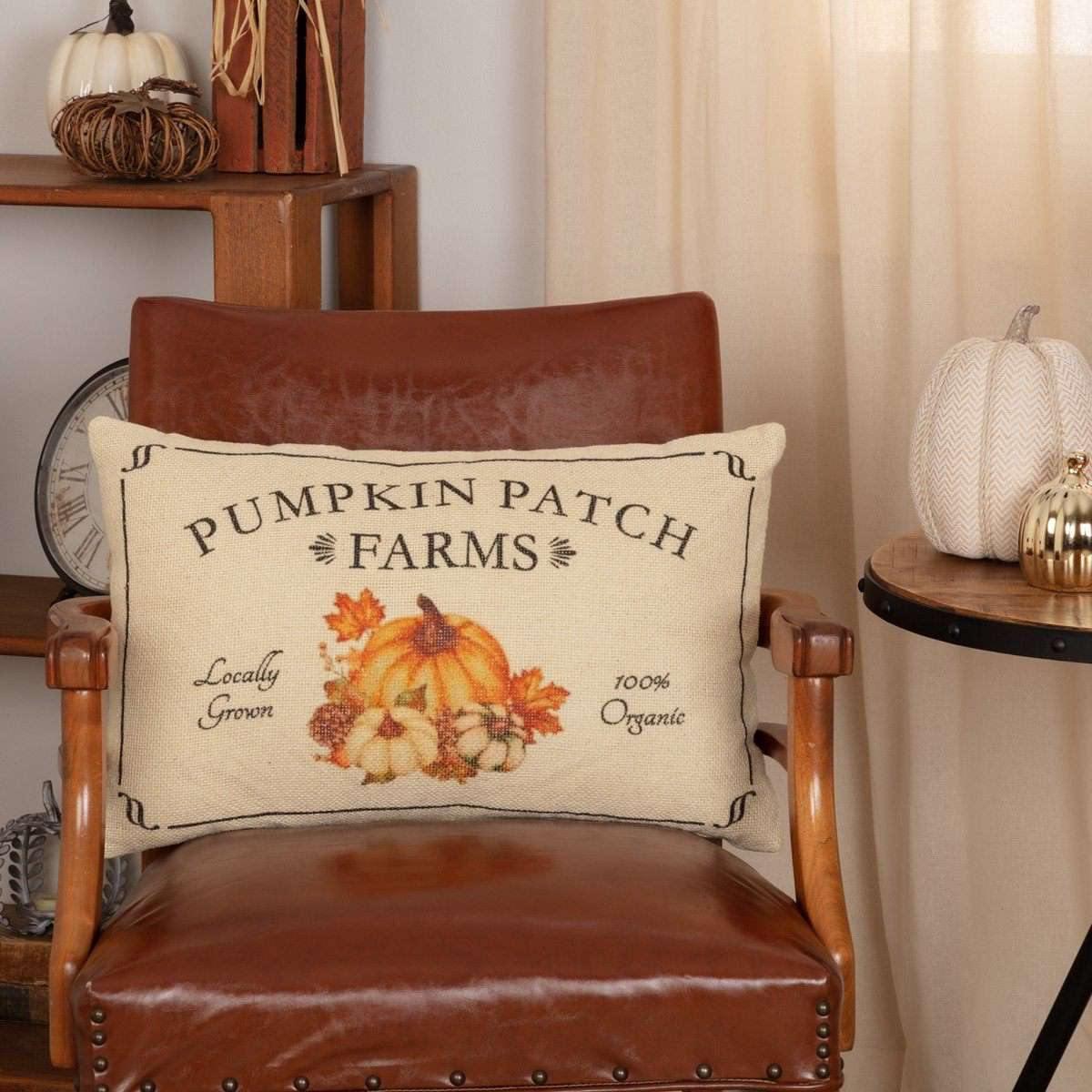 Fall on the Farm Pumpkin Patch Pillow 14x22 VHC Brands