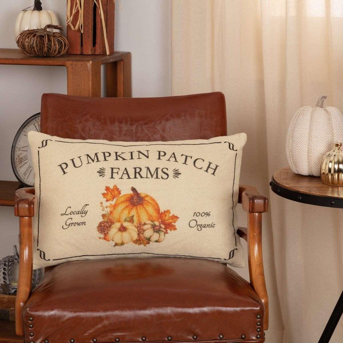 Fall on the Farm Pumpkin Patch Pillow 14x22 VHC Brands