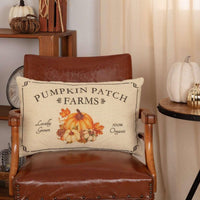 Thumbnail for Fall on the Farm Pumpkin Patch Pillow 14x22 VHC Brands