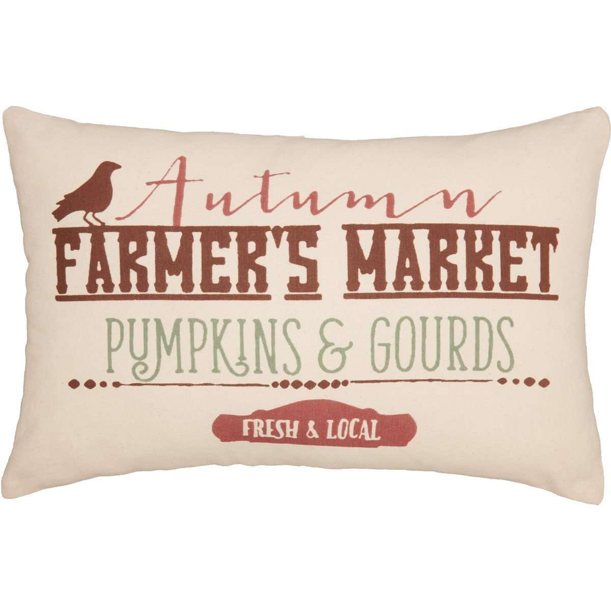 Farmer's Market Harvest Pillow 14x22 VHC Brands front