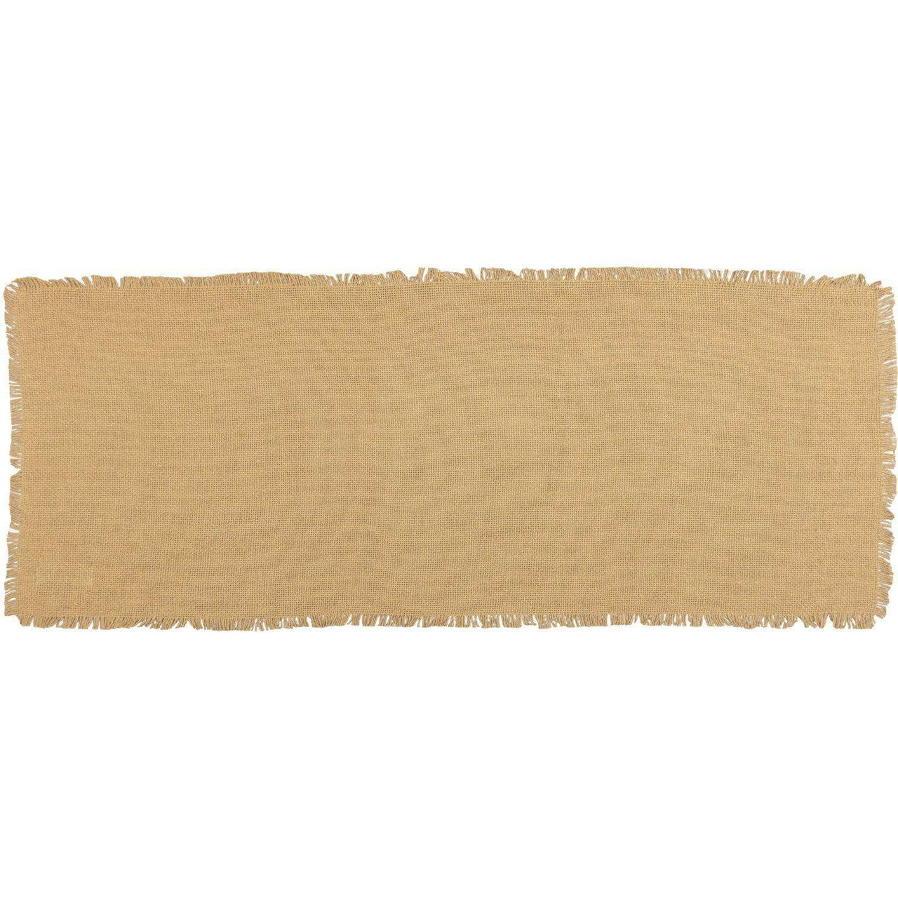 Burlap Natural Runner Fringed 13x36 VHC Brands - The Fox Decor
