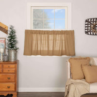 Thumbnail for Burlap Natural Tier Curtain Set of 2 L24xW36